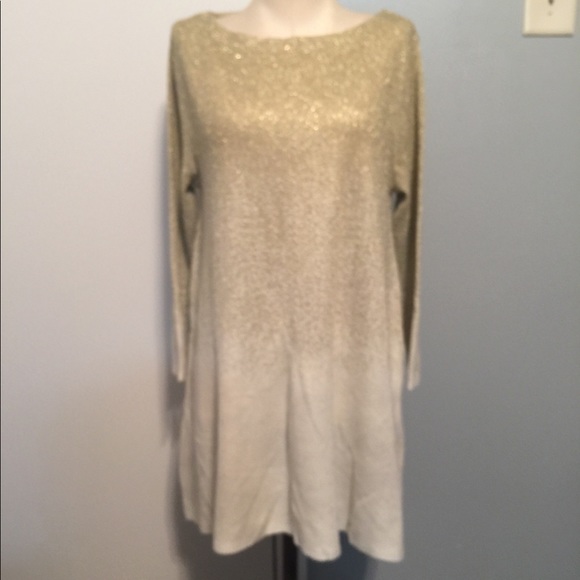 Ruby Rd. | Sweaters | Ruby Rd Gold And Cream Sparkly Sweater Nwot ...